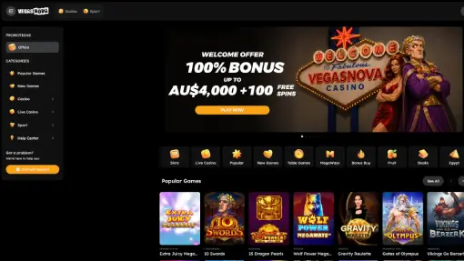 VegasNova Casino review hero image